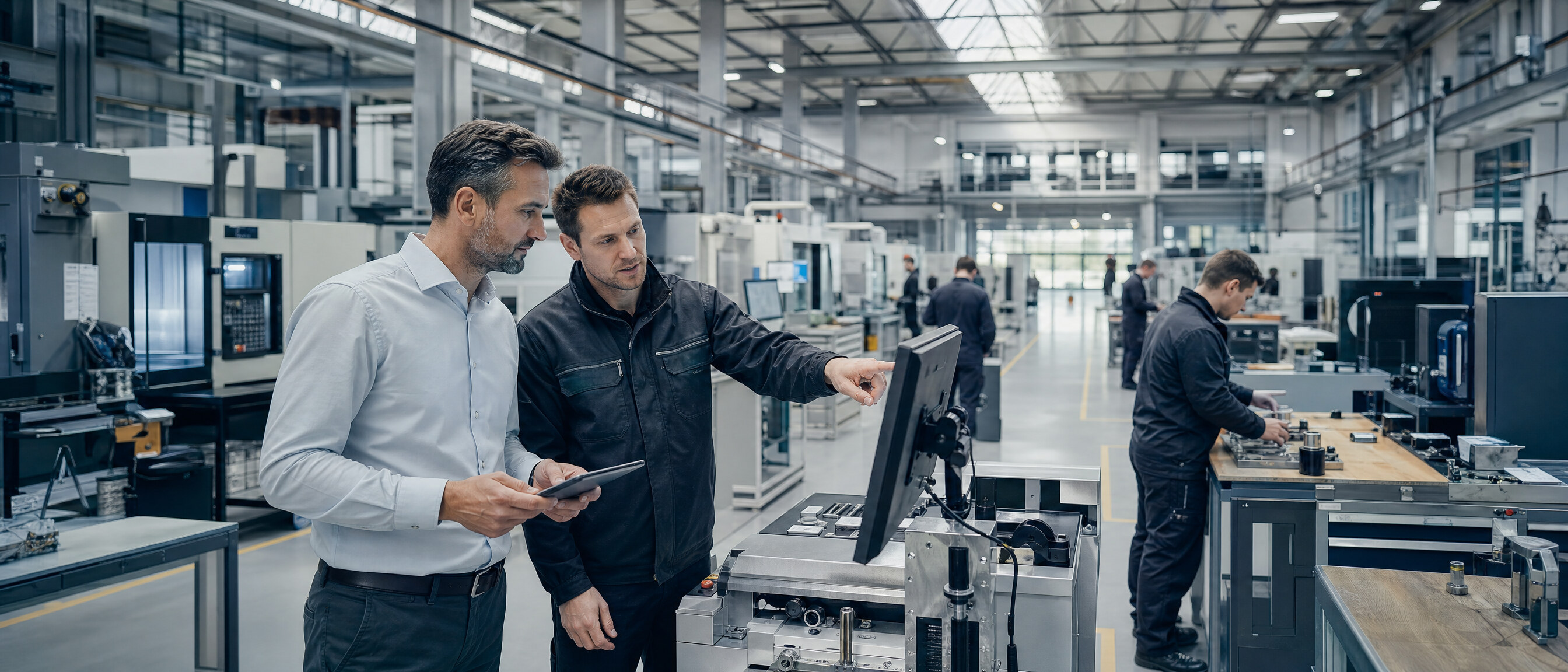 Produktionshalle eines mittelständischen Betriebs